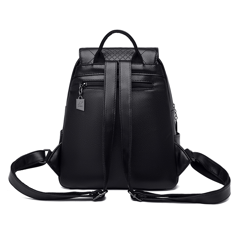 2023 Sac à dos féminin en cuir de haute qualité Sac à bandoulière Tassel Young High-Capacity Girl Girl Trendy Brand Sac à dos