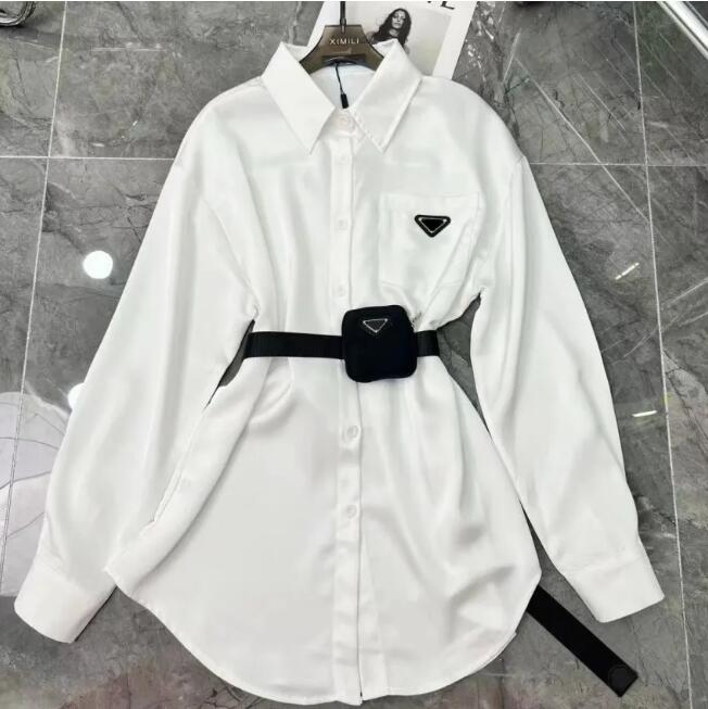 women's T-Shirt belt silky slim designer High quality Shirt belt letter springtime fallow triangle Hip hop