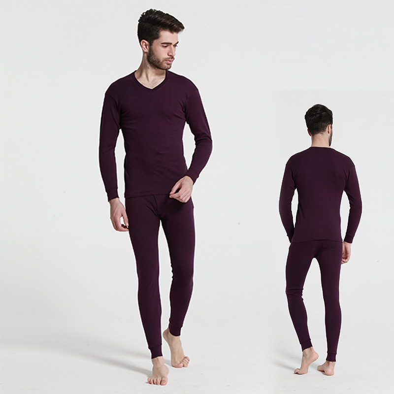 AIIOU Men Thermal Underwear Set Winter Leggings Clothes Long Johns Men Pants Long-sleeved Tights Thermo Comfortable Tops Bottoms