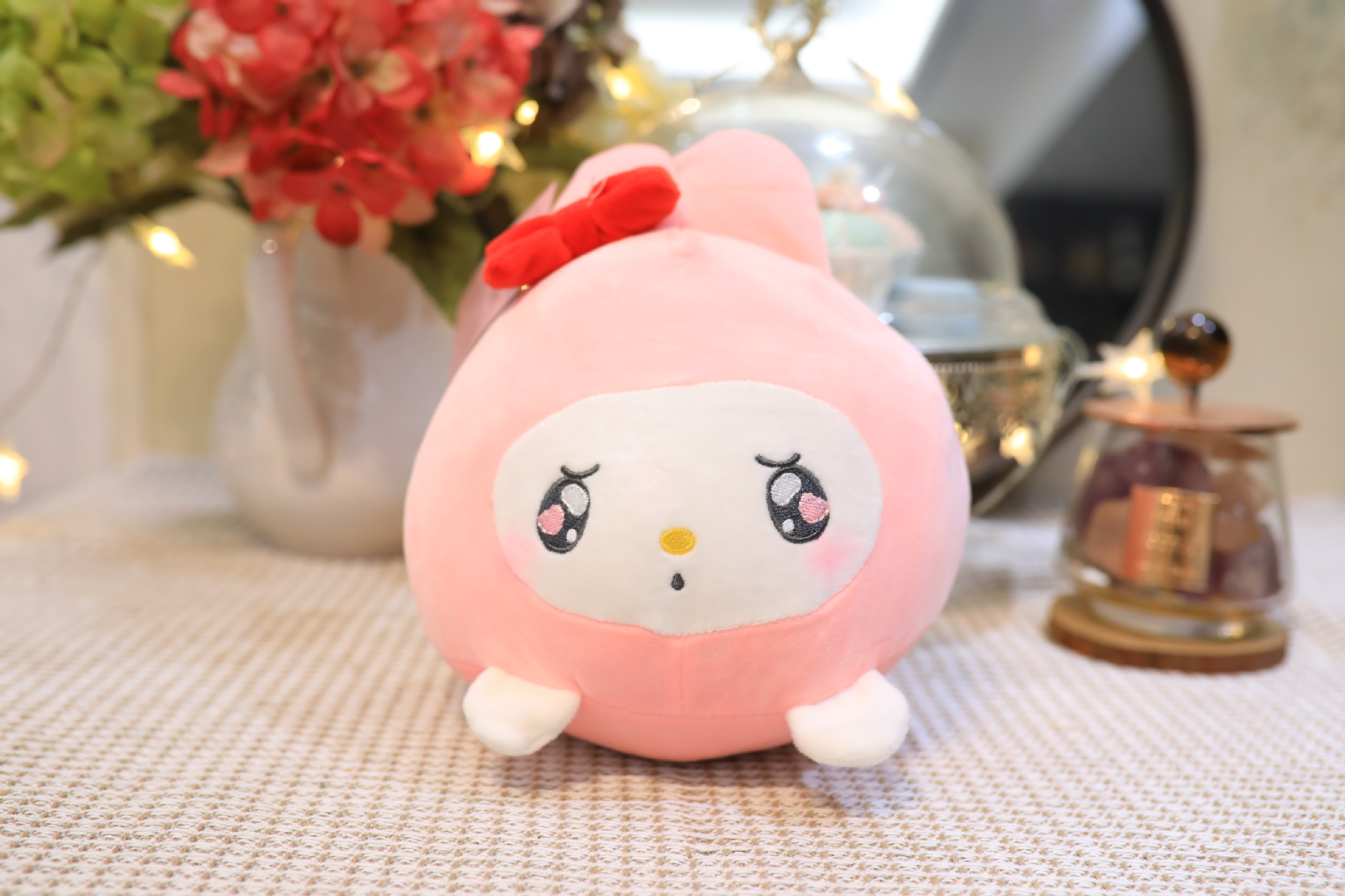 Carina da 20 cm bambola dagli occhi da 20 cm Nuova bambola graffiante peluche bambini Creative Kuromi Kuromi Gift Regalo il compleanno della bambola bambini