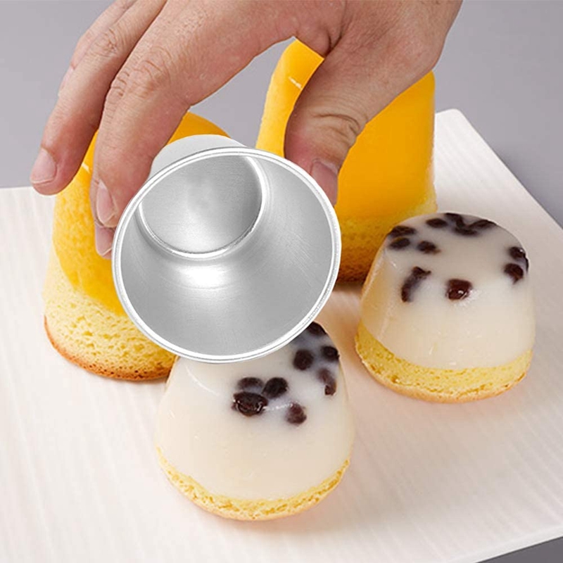 Nonstick mini cups mögel bakning cup dariole pudding dessert creme mögel runda nonstick ägg tårta mögel baksida kopp