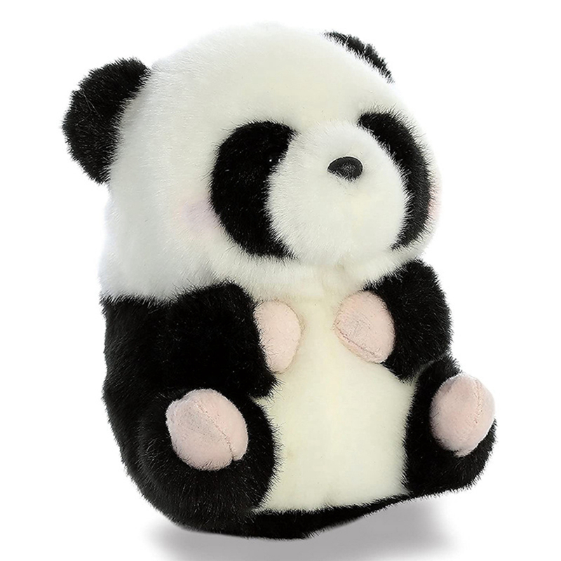 Simpatico peluche di peluche bambole ripieni di bambole di panda zaino sacca auto che staccone donne fascino panda pendenti regalo di compleanno