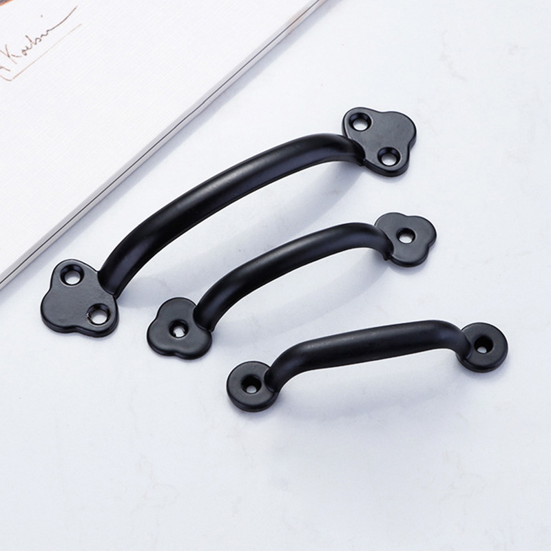 Cabinet Handles Black Alloy Door Knobs And Kitchen Cupboard Pulls Drawer Furniture Hardware Cupboard Handles Knobs