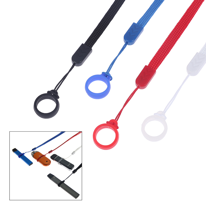 Siliconen hangende ring hangende nek ketting touw draagbare siliconen ring lanyard sling antislip hangende ring anti-drop touw