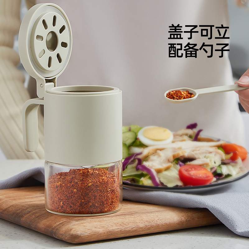 1 stks Spice Jar specerij dispenser zout en peper kruidenfles keukenaccessoires pot