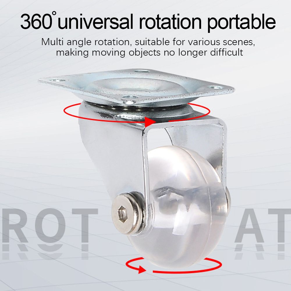 Universal Mute Wheel Biegło Caster Obróć guma miękkie sejfy meble meble fotele krzesła do biurka sprzętowego