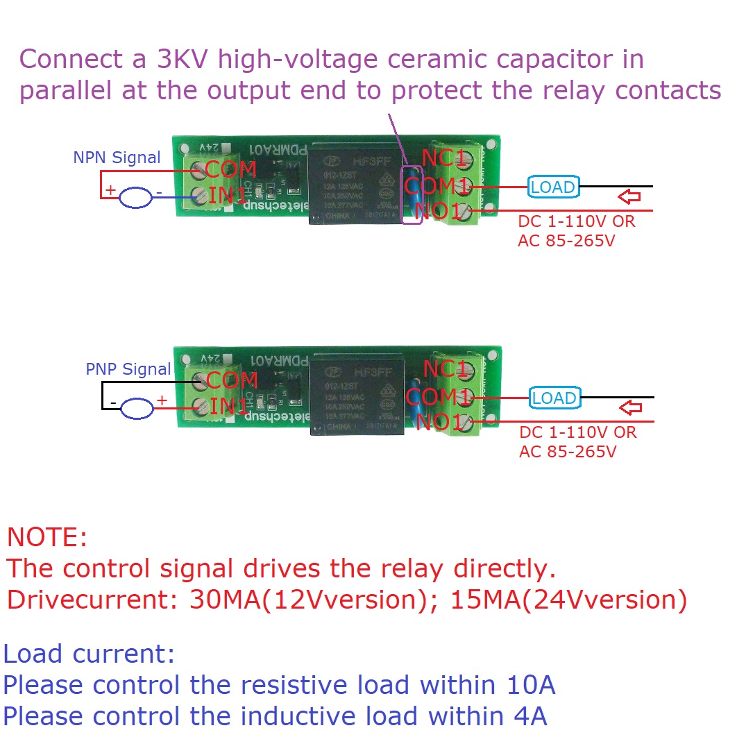 1 وحدة توقيت ترحيل القناة NPN/PNP Module DC 24V 12V 110VAC 220VAC DIN RAIL