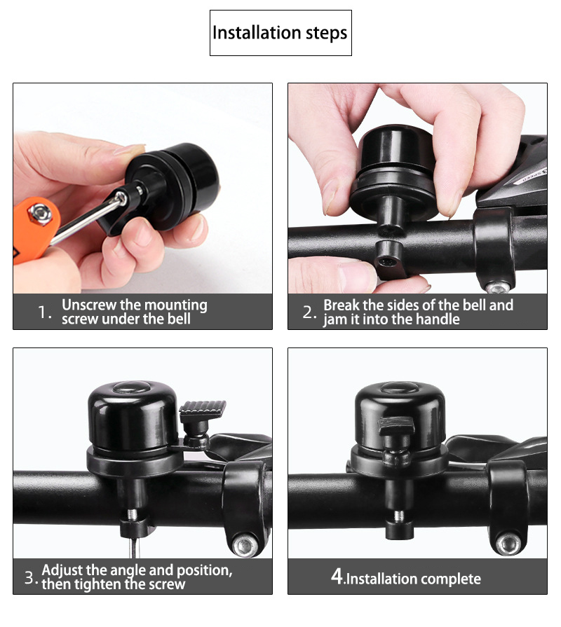 Rower Bell do Airtag GPS Holder Rower Bell Air Air Tagi anty-kradzież 22-25 mm MTB Wspornik ukryty w rowerowych rowerowych akcesoriach rowerowych