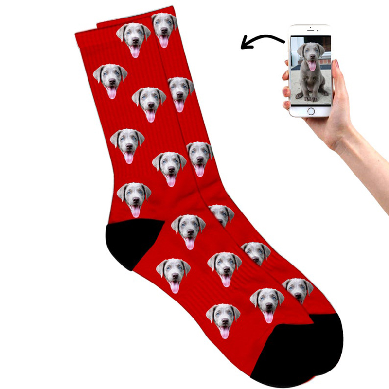 3D Aangepaste nieuwigheid Diy Men Women Socks Fun Drukhonden Katten Gepersonaliseerde foto's van uw gezicht Socks Christmas Gifts Chatgpt