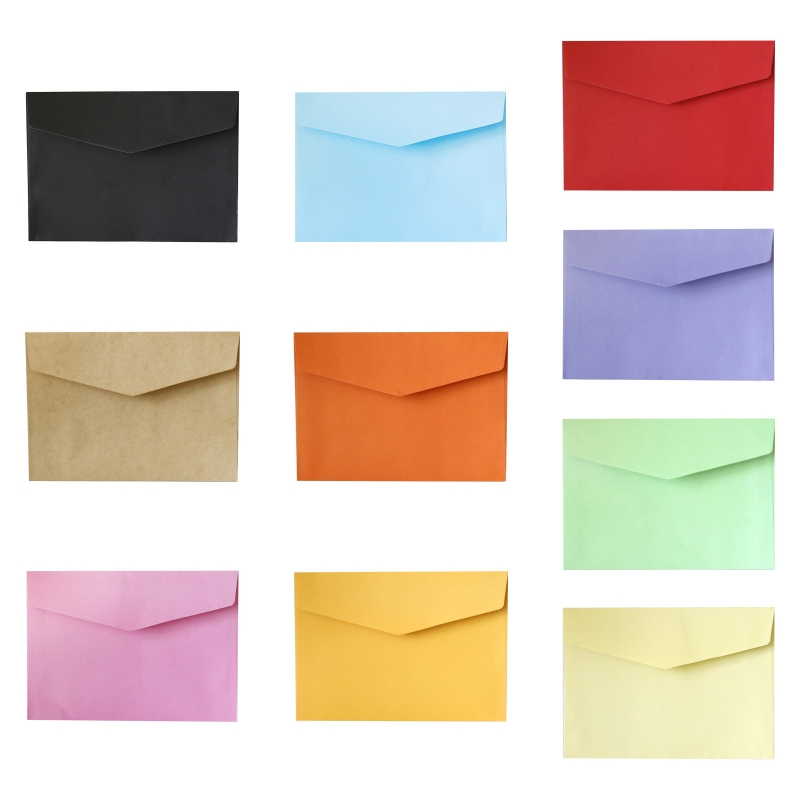 Ofbk 7 x 5 inç zarflar düz renkli zarflar bütçeleme için parıltı zarfları