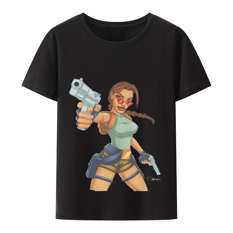 Tomb Raider Lara Croft Adventure Game Film modal TShirts Cool Distinctive Woman's T Shirt Funny Clothing XS-4XL