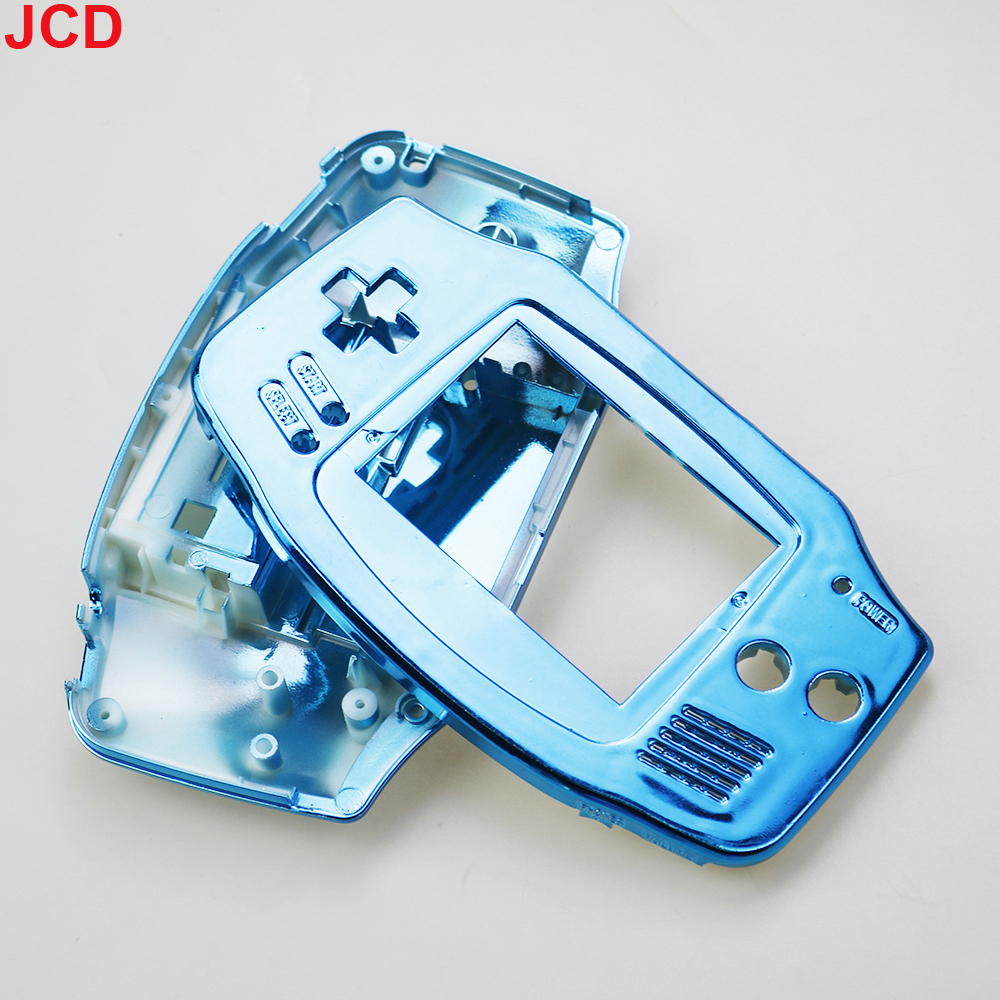 JCD Electroplating Gameboy Advance Game Console Nuove set di conchiglie alloggi copertina della custodia con shell GBA con lente a schermo e vite