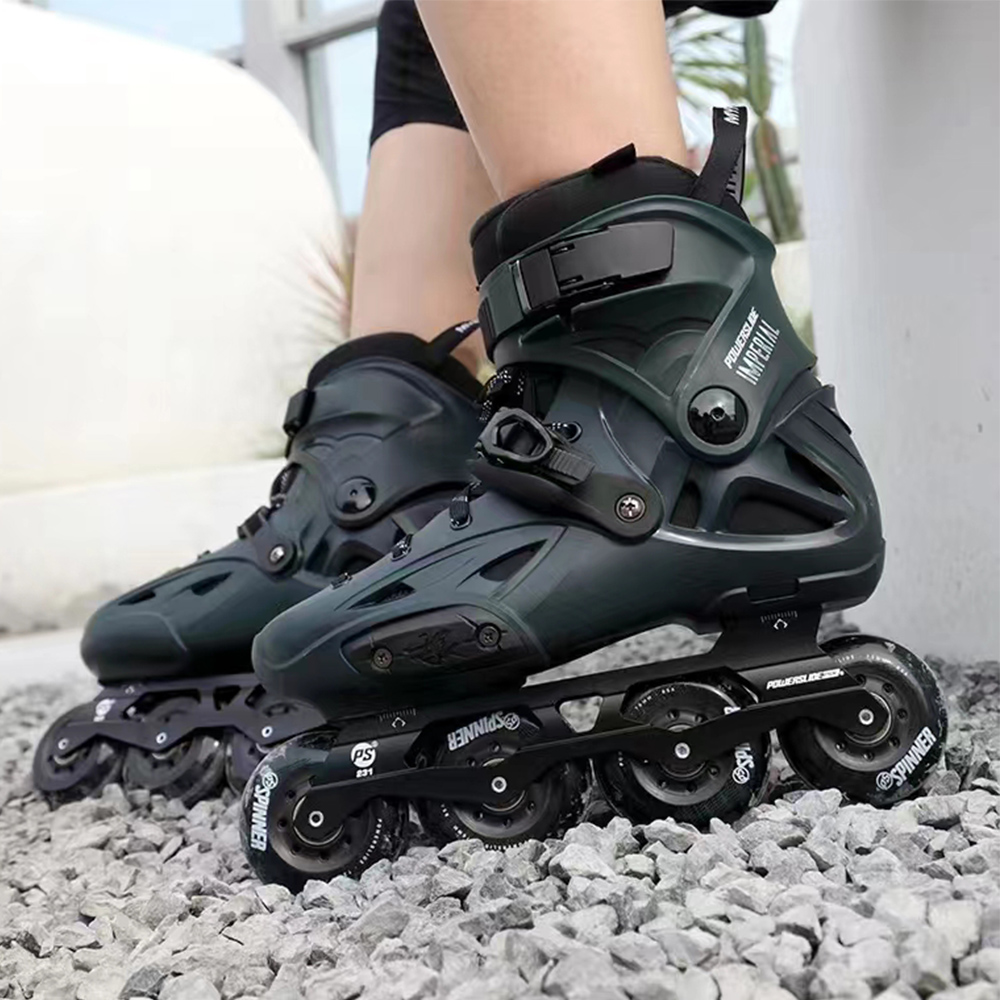 Powerlide Original Powerial Emline Patins 3x110 ou 4 rodas Slalom Profissional Sliding Skining Patines Patines patins patins