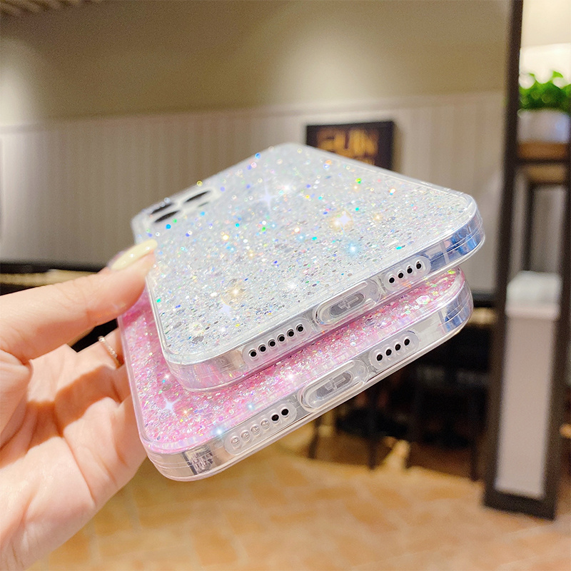 Glitter Bling Case voor Huawei P20 P30 P40 Pro Honor 8x 8a 9x Pro X10 X30 20i 30 50 PSMART Z 20 21 NOVA 6 7 8 SE 5 Pro Soft Cover