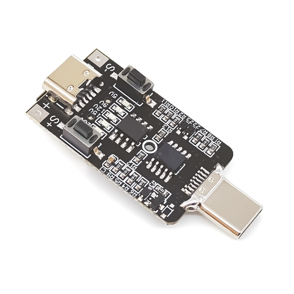 USB-C PD QC Trigger 9V 12V 15V 20V DC Justerbar spänningseffektmodul 5A Typ-C-ingång för E-Mark Fast Charging Converter Module