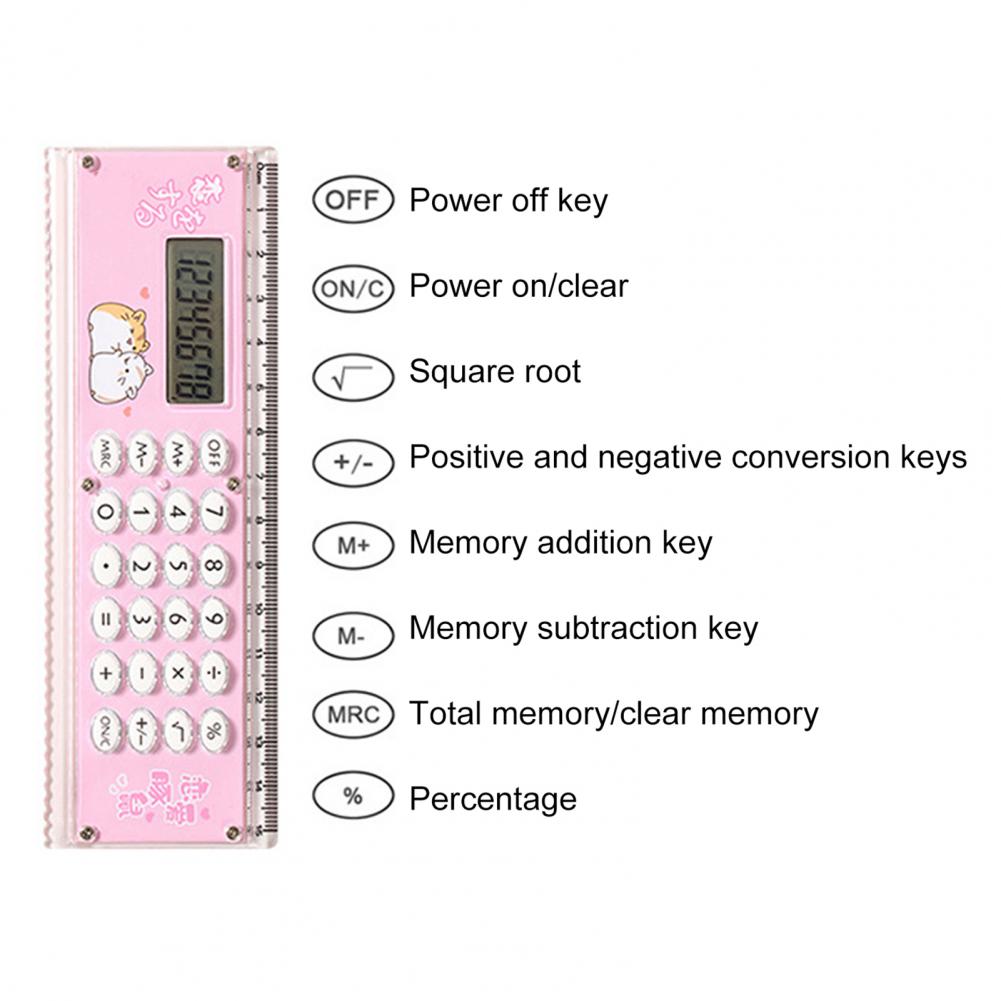 Calculatrice portable Compact Compact Haute précision Calculatrice portable Calculatrice de règle facile à lire