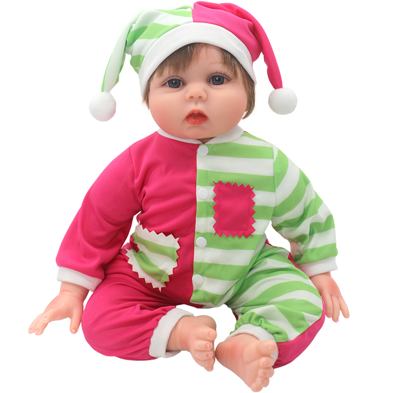 55 cm Reborn Baby Doll Stripe Shirt Pants 22 