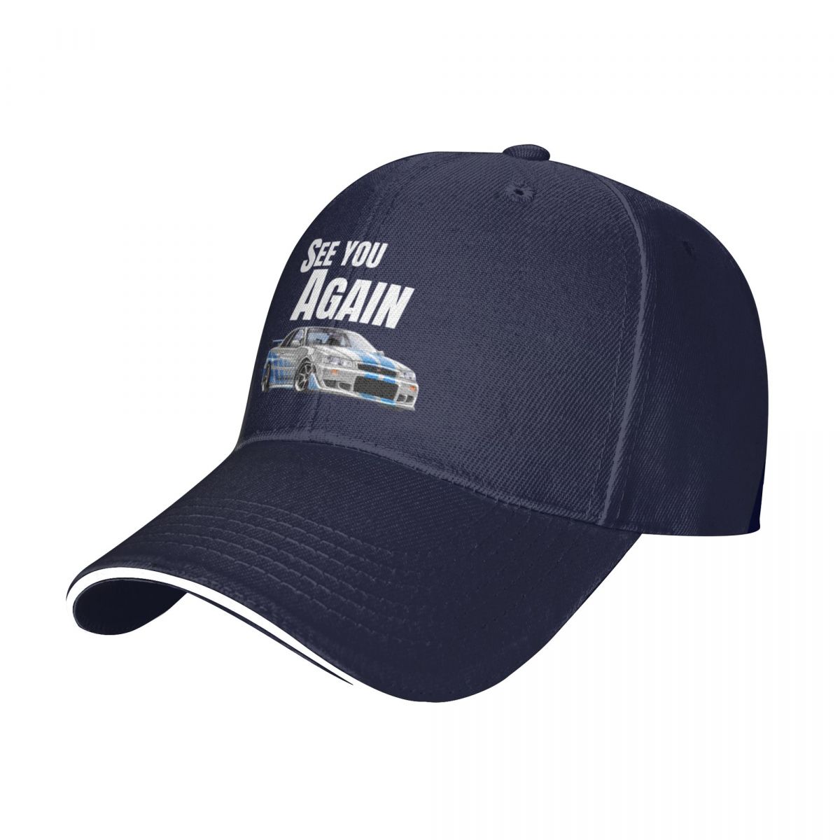 Rendez-vous à nouveau {Fast and Furious R34 GTR} Baseball Cap Hotte mâle Randonnée Rugby Femme Cap Men