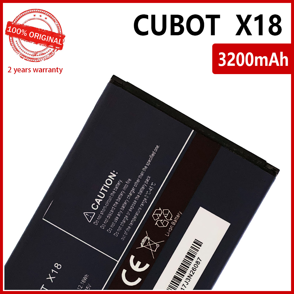 Nova bateria 100% original de 3200mAh x18 para Cubot X18 Backup Telefone Baterias de alta qualidade com número de rastreamento