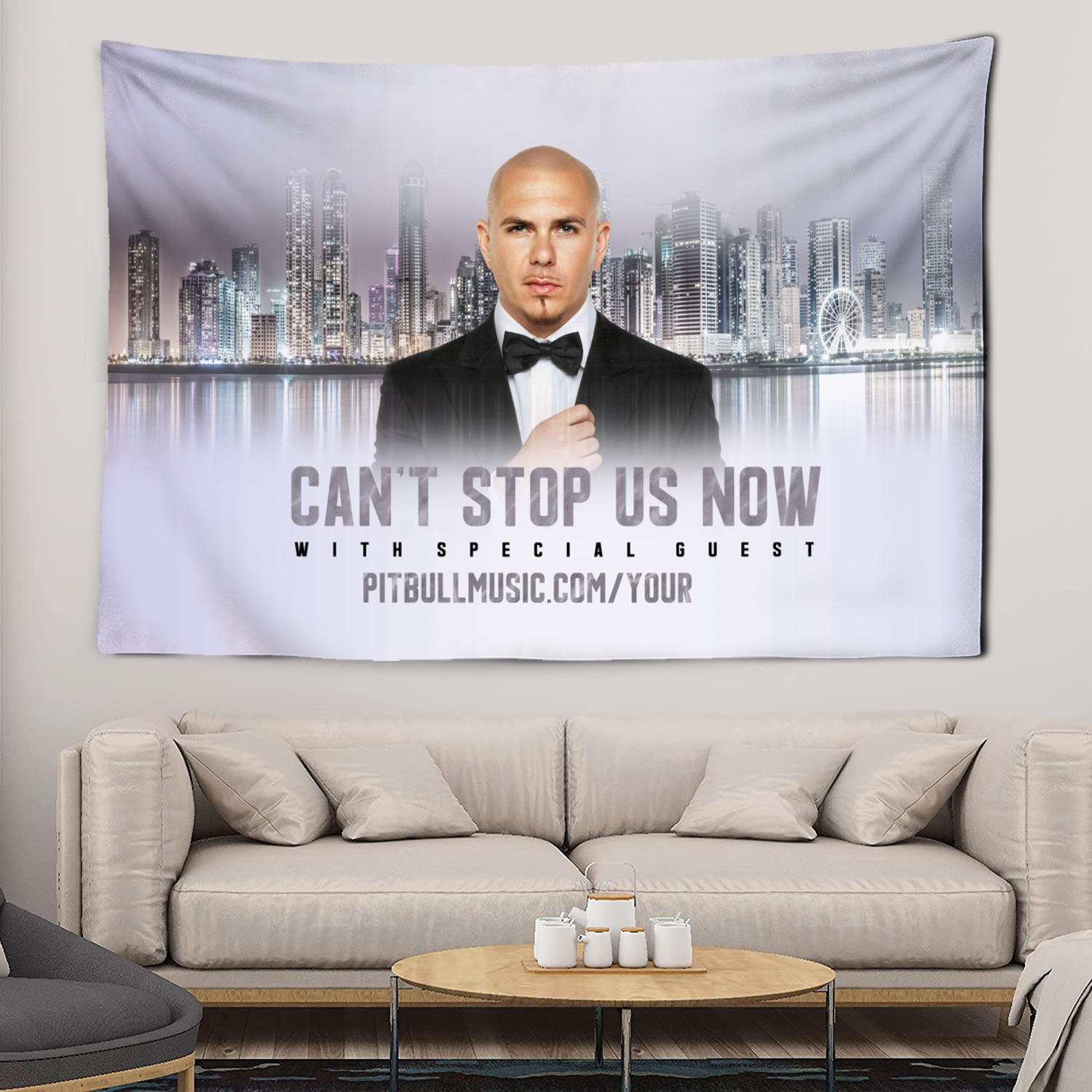 Mr 305 Pitbull Worldwide Hippie Tapestry tissu macrame mur suspendu plage décor de décoration de tapis de tapis