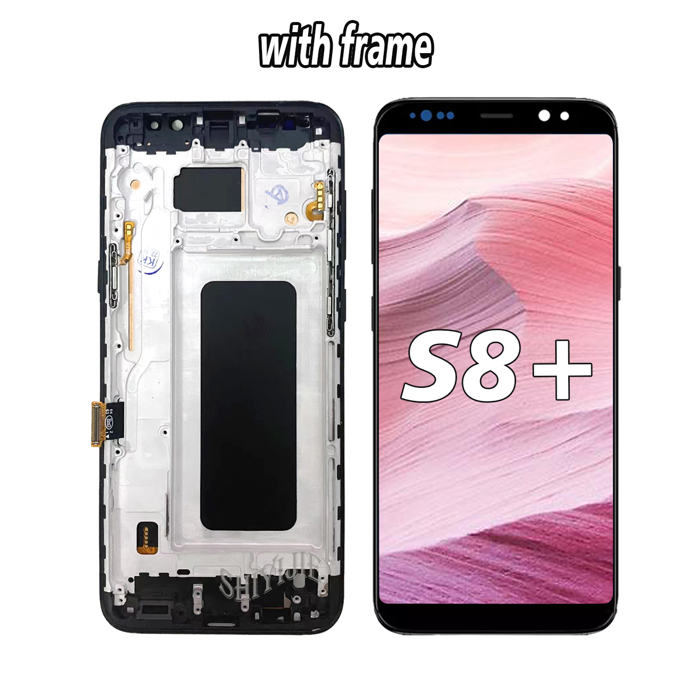 AAA + Qualité TFT pour Samsung Galaxy S8 Plus G955 G955F SM-G9550 S8 + LCD Tactile Écran Assemblage de numéros d'affichage avec cadre