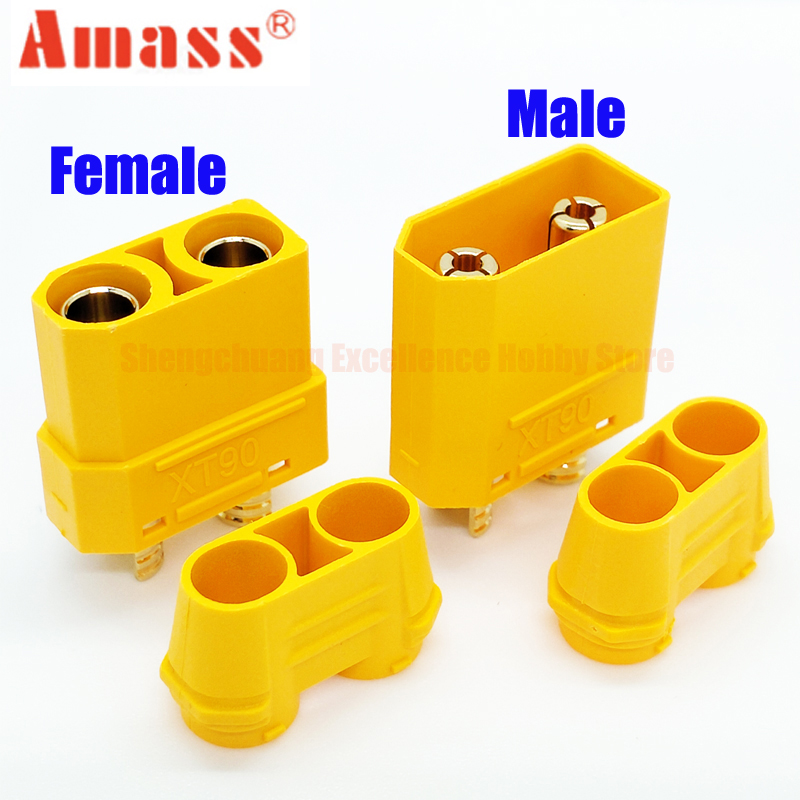 5/RC amass amass XT90H XT90 T enchufe el conector del conector femenino masculino para el motor del avión de drones cuádruples ESC Motor de cargador