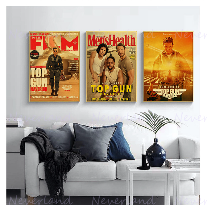 American Hot Movie Top Gun Maverick Retro Posters Canvas Painting and Prints Wall Art Modern Picture for Living Room Home Decor