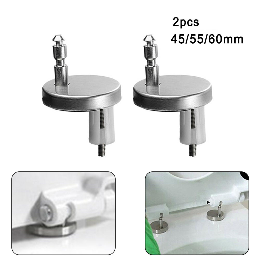 45/55 / 60 mm Vis de charnière de couvercle de toilette pour salle de bains pour toilette Hinge Connecteur Fixation Boulons accessoires de matériel de toilette