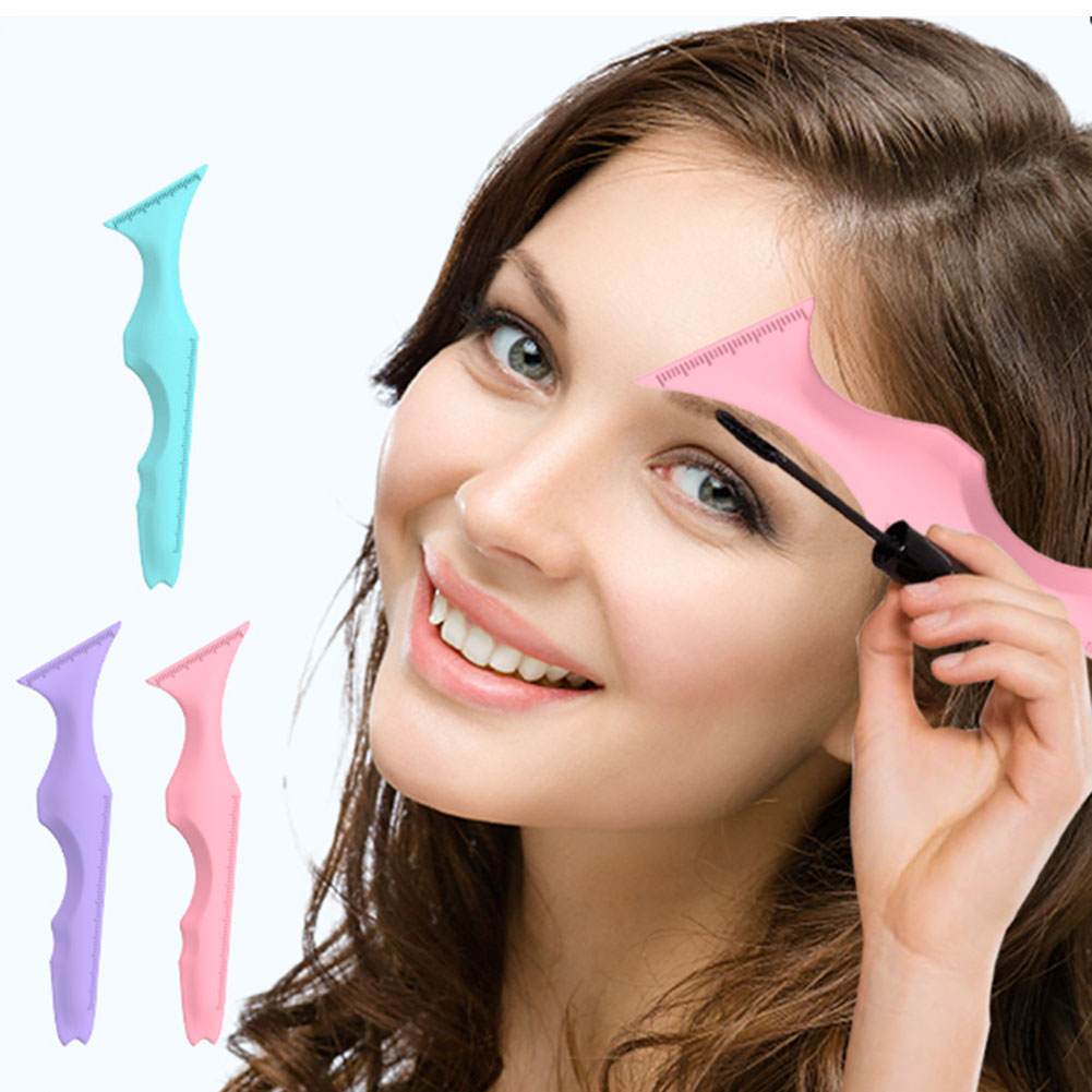 Eyebrow Pencil Stencil Silicone Eyeliner Stencil Wing Tips Multifunktionell Resable Applicator Makeup Tool för nybörjare