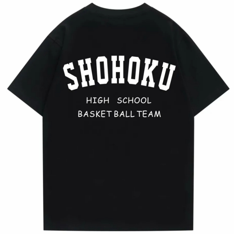 Anime Shohoku High School Basketball Team Sakuragi Rukawa Mitsui da allenamento Magliette da uomo a maniche corte Trote bianche casual cotone