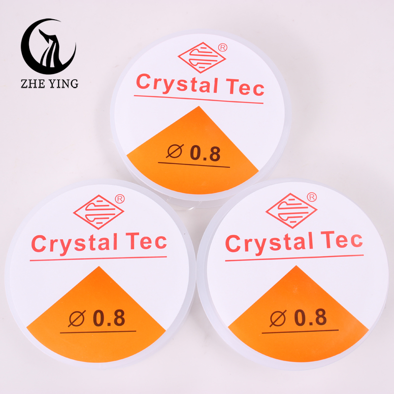 0,6-1,0 mm Transparent Elastic Cryn Crystal Stret Stret String Fastics Forge perle di semi fai-da-te perle di cavallo Braccialetti