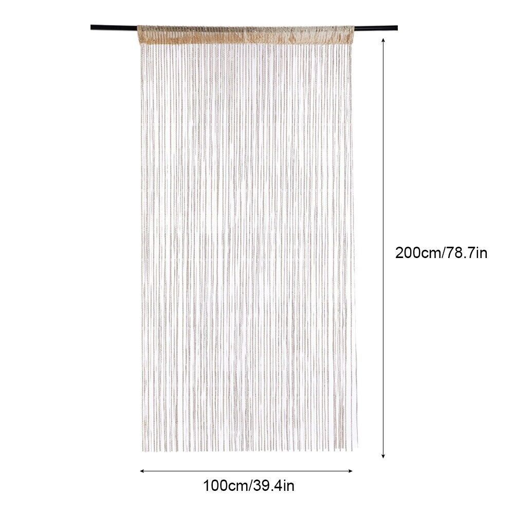 Bedroom Glitter Kitchen Simple Room Divider Net Door Curtain String Curtain Hanging Curtains