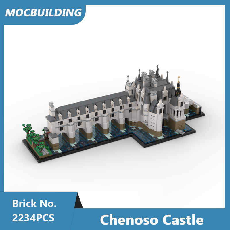 MOC Building Blocks Chenoso Castle Model DIY Assembled Bricks Architecture Serise Education Creative Xmas Toys Gift 