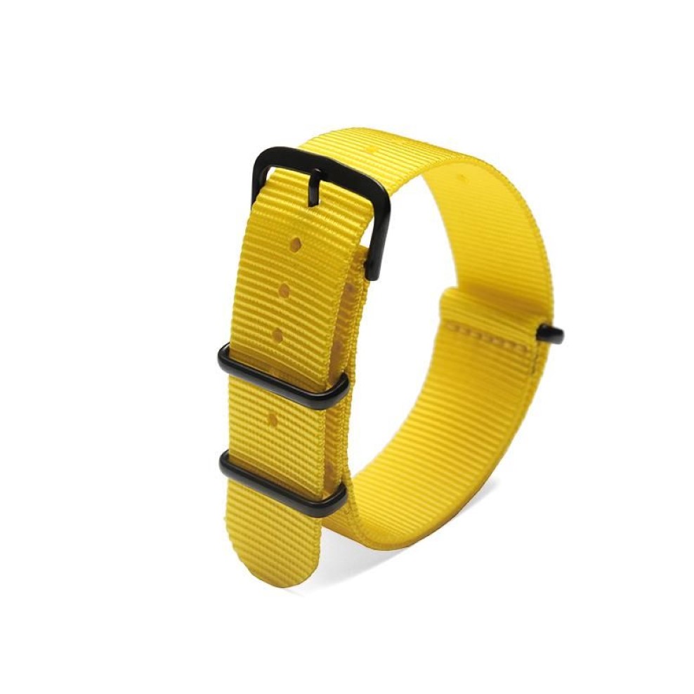 Bandes de montre 2021 CEINTROL DE CEAUTRE DE MONTRE NYLON 18 mm 20 mm 22 mm 24 mm STRAPLE ACIER JAUNE DELAGE CLASP247N