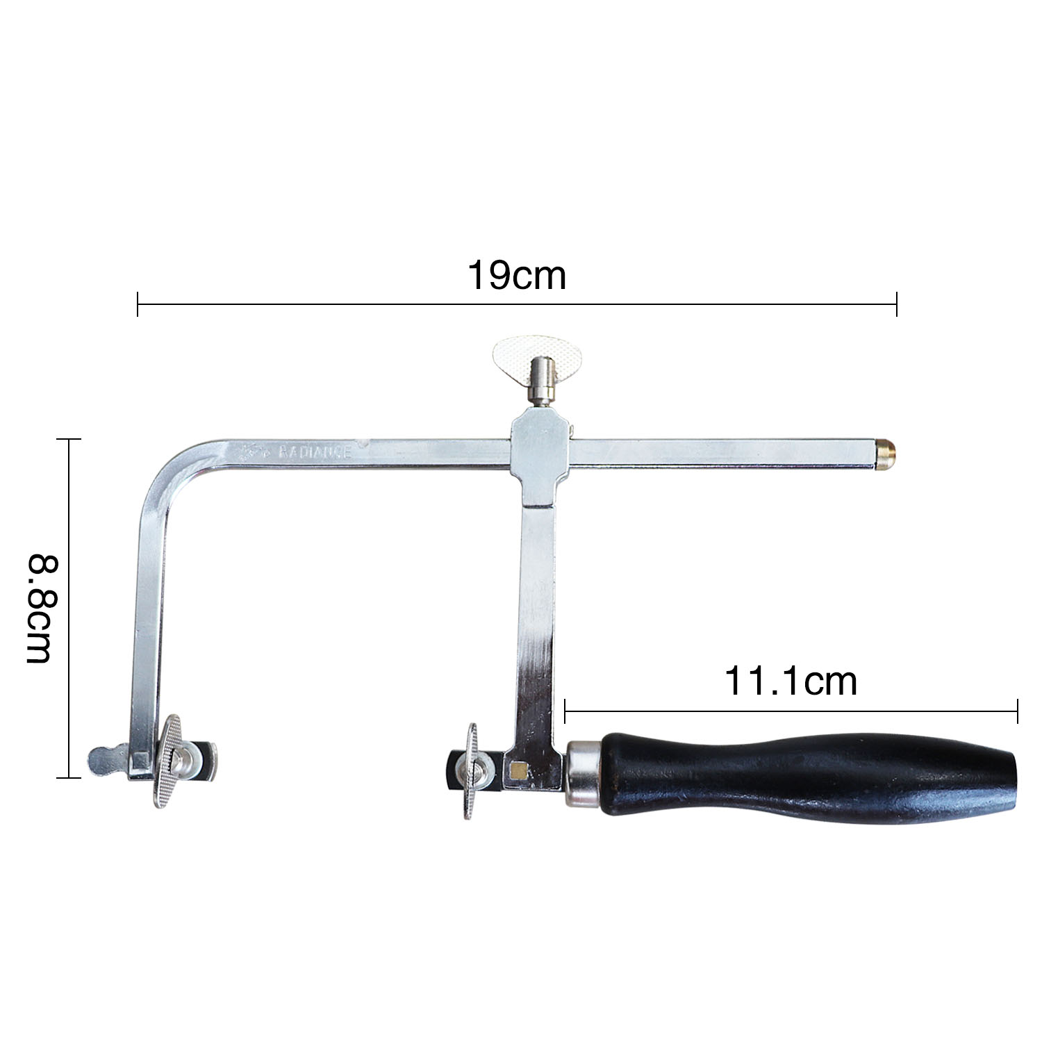 Professionelle einstellbare Säge mit 2 Sägenklingen fester Sägebogen U-Form Hack Saw Saw Frame Handwerkzeug Juweliersäge Schmuck Making Kit Kit