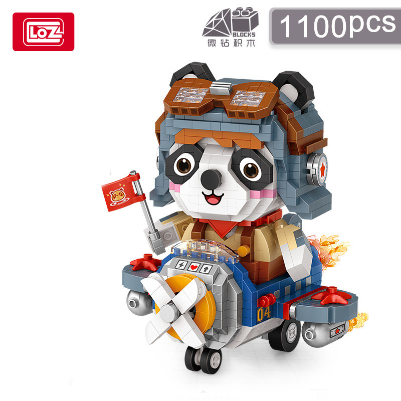 Loz Diamond Building Block Figures Animals Lucky Panda Micro Bricks National Quintessence Toys Boys Girls Gift 8118 8119 8121