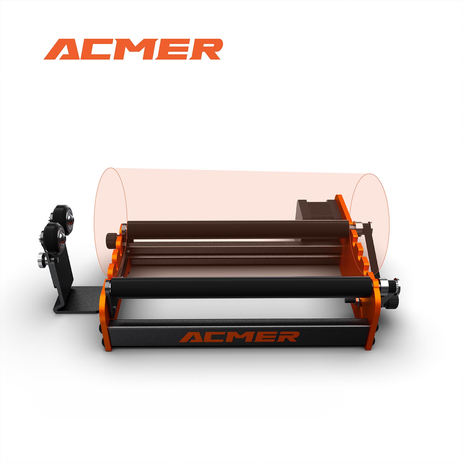ACMER M2 Laser Rotary Roller Laser Engraver Y-axis Rotary Roller 360° Rotating for 4-138mm Different Engraving Diameter 4 Gears