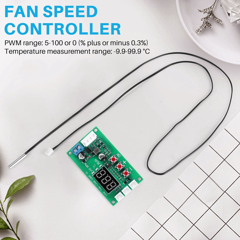 PWM Motor Lüftergeschwindigkeit Controller DC 12V 24 V 48V 5A 2 3 4 Drahtgovernor -Temperaturregelreagung EBM Lüfter