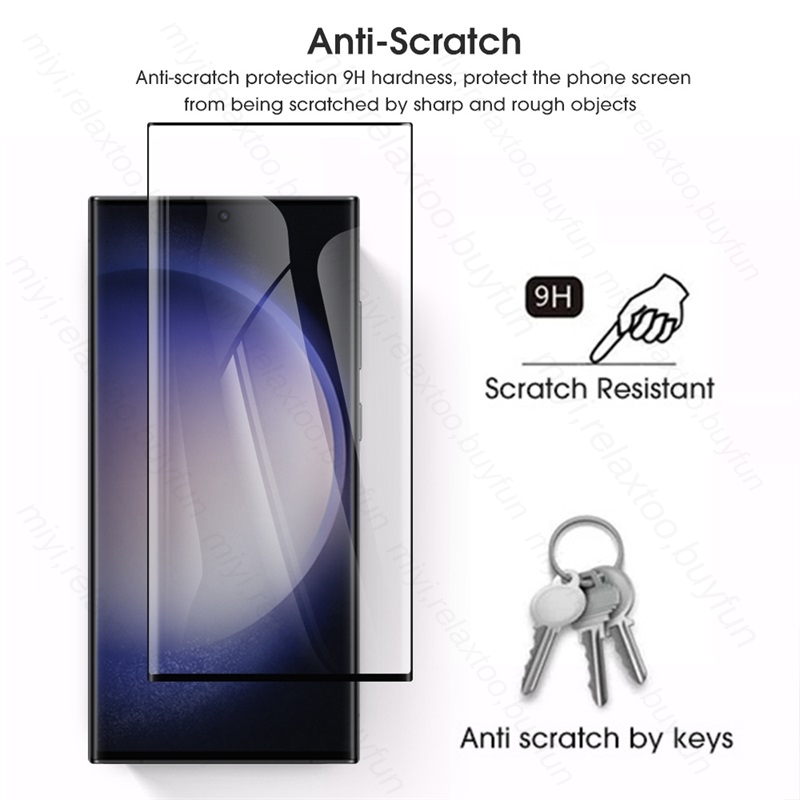 9d Vollkleber Schutzglas für Samsung Galaxy S23 Ultra S23ultra 5G S 23 Ultra -Screen Protector Temperierter Glasfilm 9H