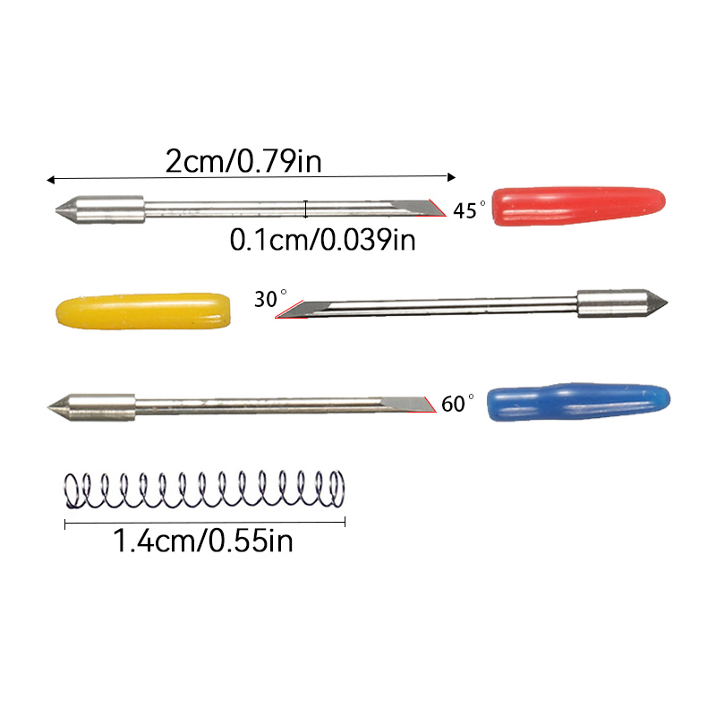 30/45/60 Degree Vinyl Cutter Engraving Machine Blades Cutter Replacement For Graphtec CB09 Vinyl Cutter Plotter Handle