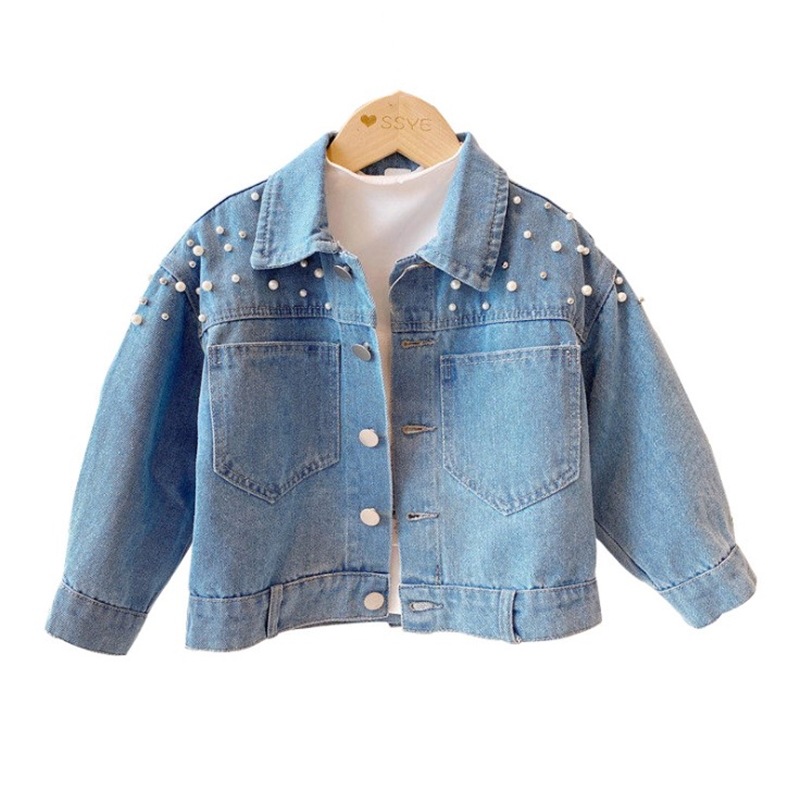 Personlig broderad denimjacka, barn småbarnjacka, anpassat namn Jean Jacket, bröllopsblommor barnens denimjacka