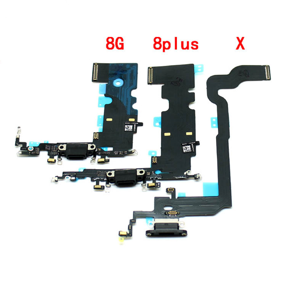 USB Port Charger Dock Connector Mic Charging Flex Cable For iPhone 7 8 Plus Xs Max X XR Dock Charging Flex