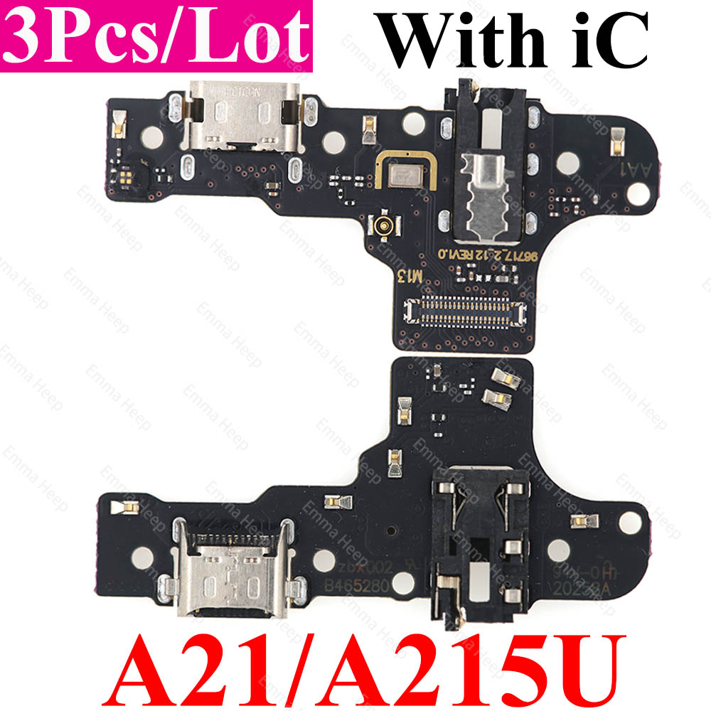 3st USB Charging Port Board Flex för Samsung Galaxy A7 A20E A21 M13 A22 A30 A31 A32 A40 A41 A50 Dock Connector Flex Cable Parts