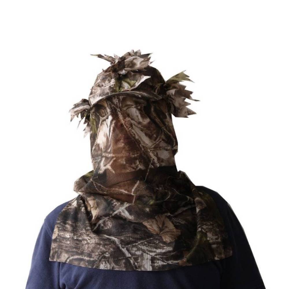 Ghillie Camouflage liściasty kapelusz 3D Full Face Mask Nekuar Turkey Camo Hunter Hunter Hunting Akcesoria