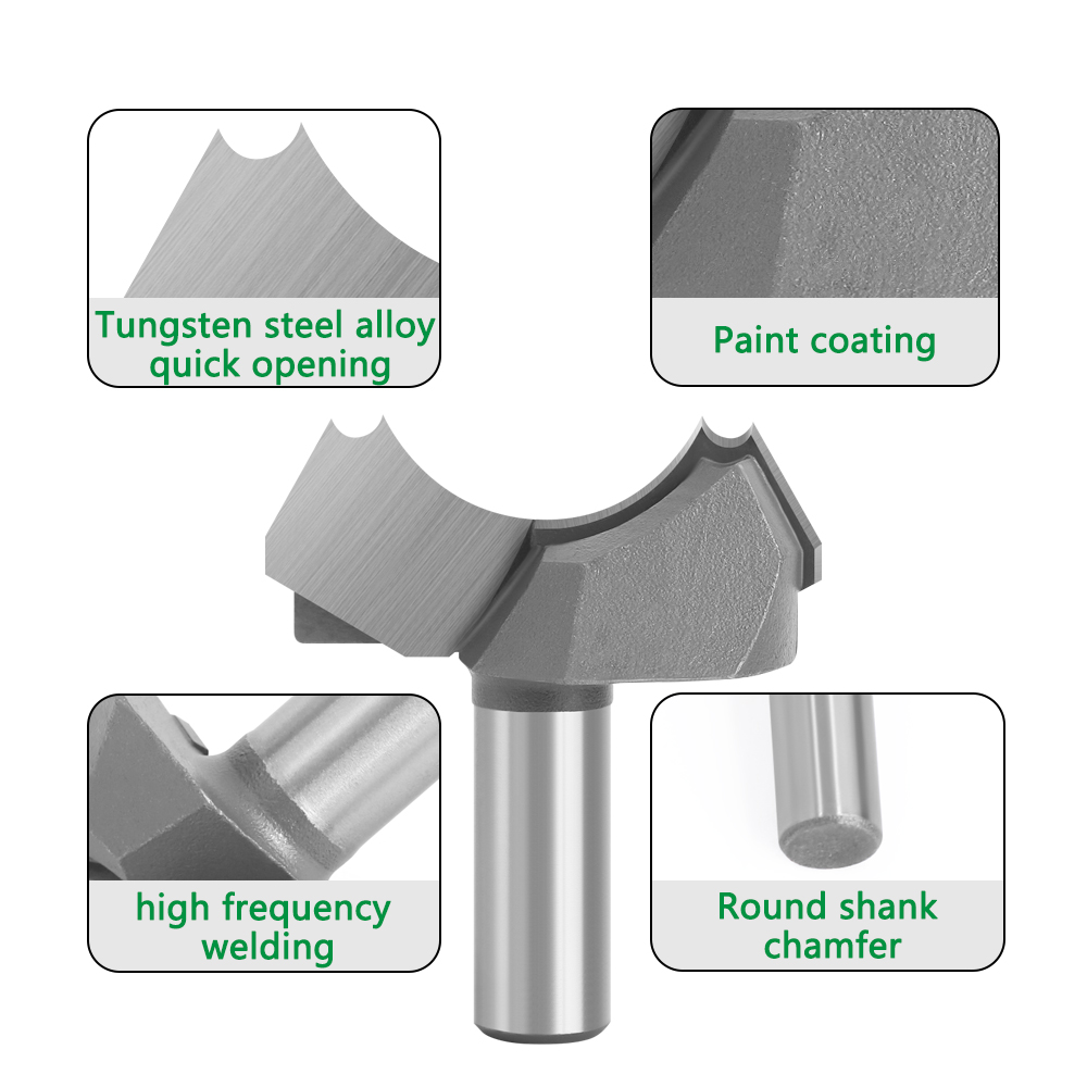 LAVIE 12MM 1/2 SHANK CLASSIQUE DOUBLE BALLE FLUTE ROUTER BIT C3 C3 TROUVELL