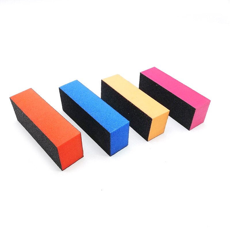 5/Professionele nagelbestanden Zwart Schuurpapier Blok Hoogwaardige kleurrijke Sponge Nail Buffer Blok -bestanden voor manicure -kunst