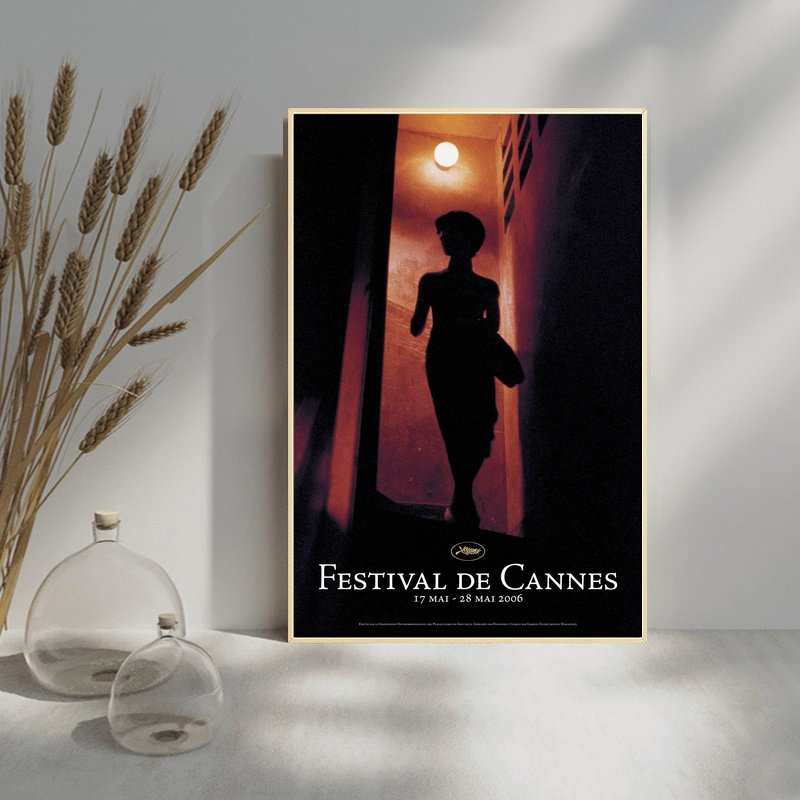 Retro Cannes Film Festival Vintage Movie Canvas Painting posters and Prints Wall Art Pictures Living Room Home Decor Aesthetic