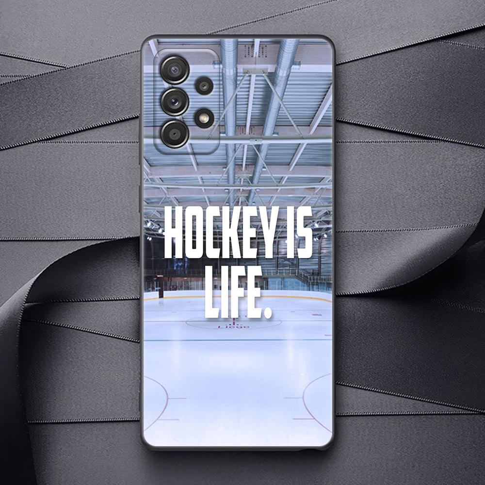 Ice Hockey Pool Sport svart mjukt telefonfodral för Samsung Galaxy A51 A12 A52 A21S A71 A32 A31 A02S A72 A11 A41 A22 A03S Cover CAPA