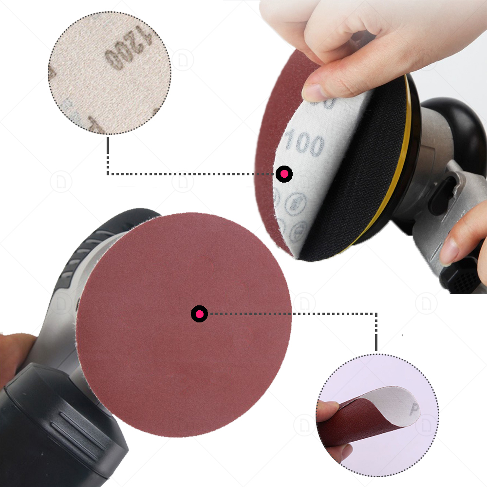 3/4/5inch Bohrer Polierschwamm Pads Auto Details Buffing Kits Schleifpapier für Auto -Polither Schleifwachsen Reinigung Waschen