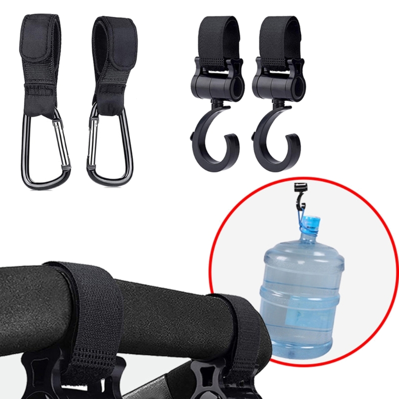 2/Universal Baby Shogler Hook Anti-Slip 360 grados Rotado Carry Corpramado Clips Baby Bag Hanger Baby Roller Accesorios